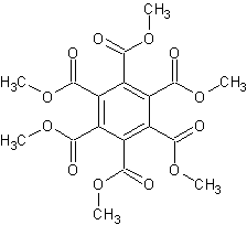 苯六甲酸六甲酯结构式