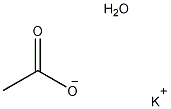醋酸钾一水结构式