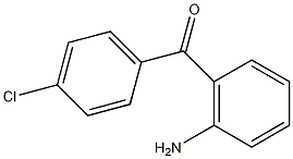 2-氨基-4'-氯二苯甲酮结构式