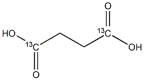 琥珀酸-1,4-13C2结构式