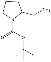 2-氨甲基吡咯烷-1-甲酸叔丁酯结构式