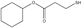 3-巯基丙酸环己酯结构式
