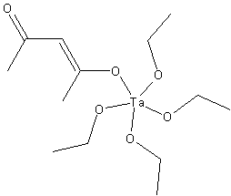 四乙醇乙酰丙酮钽结构式