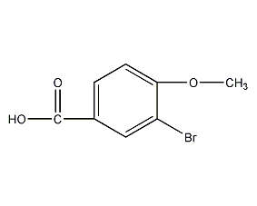 3-溴-4-甲氧基苯甲酸结构式