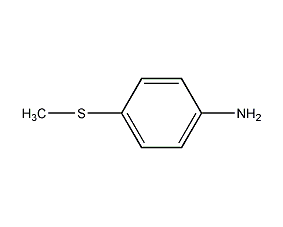 4-(甲基硫代)苯胺结构式