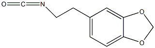 3,4-亚甲基二氧苯乙基异氰酸酯结构式