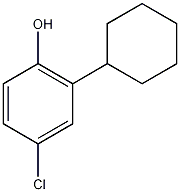 4-氯-2-环己基酚结构式