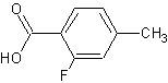 2-氟-4-甲基苯甲酸结构式
