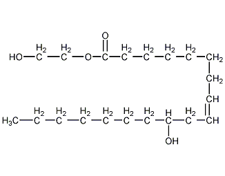 乙二醇蓖麻醇酸酯结构式