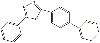 2-(4-联苯基)-5-苯基-1,3,4-恶二唑结构式