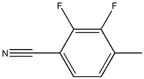 2,3-二氟-4-甲基苯甲腈结构式