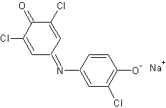 2,3',6-三氯靛酚钠盐结构式