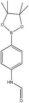 N-[4-(4,4,5,5-四甲基-1,3,2-二氧杂硼烷-2-基)苯基]甲酰胺结构式