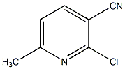 2-氯-3-氰基-6-甲基吡啶结构式