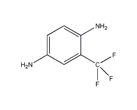 2-三氟甲基-1,4-亚苯基二胺结构式