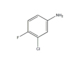 3-氯-4-氟苯胺结构式