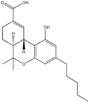 11-nor-9-羧基-δ9-四氢大麻酚结构式