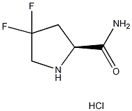 4,4-二氟-L-脯氨酸酰胺盐酸盐结构式