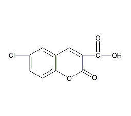 6-氯-2-氧代-2H-苯并吡喃-3-羧酸结构式