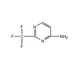 2-三氟甲基-4-氨基嘧啶结构式