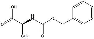 N-苄氧羰基-L-丙氨酸结构式