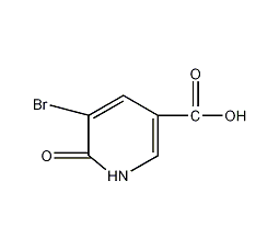 6-羟基-5-溴烟酸结构式