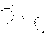 D-(-)谷氨酰胺结构式