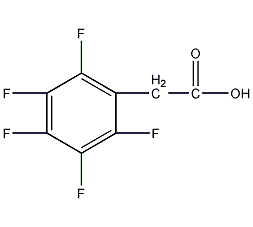 2,3,4,5,6-五氟苯基乙酸结构式