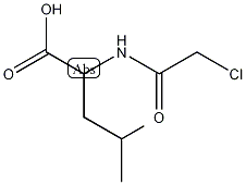 氯乙酰基-L-亮氨酸结构式