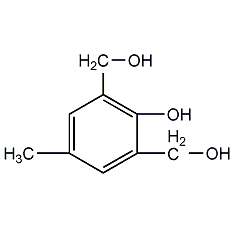 2,6-双(羟基甲基)对甲酚结构式