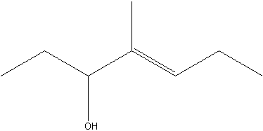 4-甲基-4-庚烯-3-醇结构式