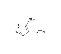 4-氰基-5-氨基异噁唑结构式