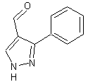 3-苯基-1H-吡唑-4-甲醛结构式