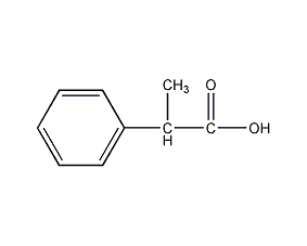 DL-2-苯基丙酸结构式