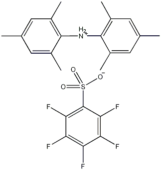五氟苯磺酸二均三甲苯基铵盐结构式