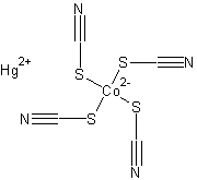 四硫代氰钴酸汞结构式