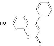 7-羟基-4-苯基香豆素结构式