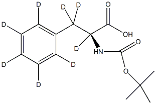 L-苯基-d5-丙氨酸-2,3,3-d3结构式
