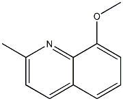 8-甲氧基-2-甲基喹啉结构式