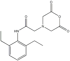 N-(2,6-二乙基苯基甲酰甲基)亚氨基二酸酐结构式