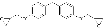 二[4-(氧化缩水甘油)苯基]甲烷结构式
