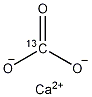碳酸钙-13C结构式