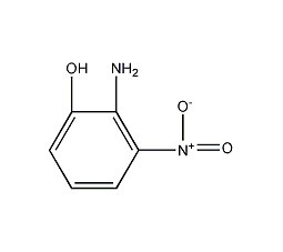 2-氨基-3-硝基苯酚结构式
