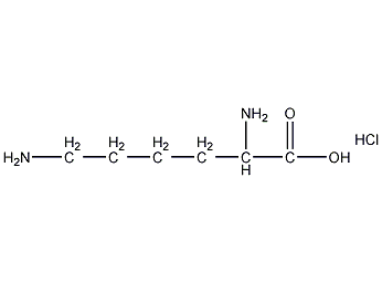 L-赖氨酸单盐酸盐结构式