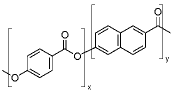 聚(4-羟基苯甲酸-co-6-羟基-2-萘酸)结构式