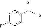 4-氟硫代苯甲酰胺结构式