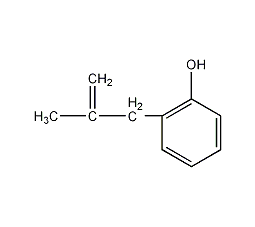 2-(2-甲基-2-丙烯基)-苯酚结构式