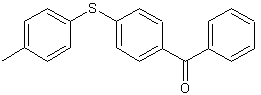 4-苯甲酰基-4'-甲基二苯硫醚结构式