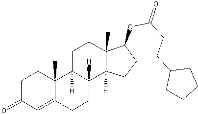 环戊丙酸睾酮结构式
