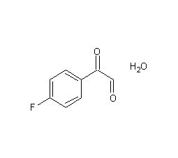 4-氟苯甲酰甲醛水合物结构式